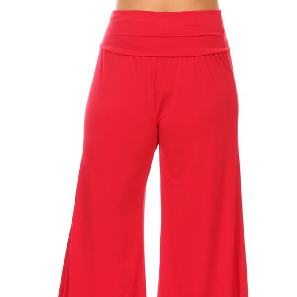 PALAZZO PANTS IN RED